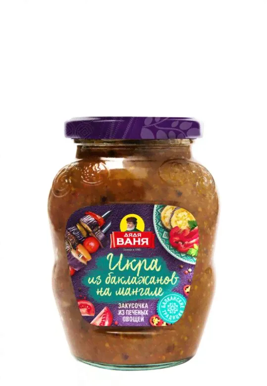 Икра из баклажанов на мангале Дядя Ваня, 370г-0