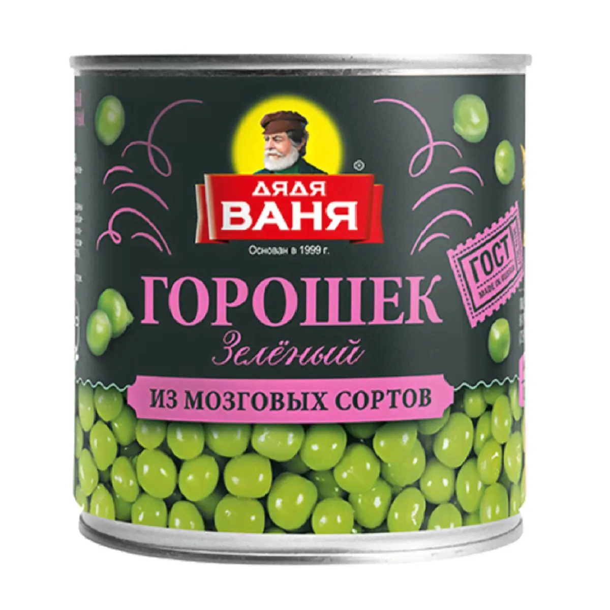 «Дядя Ваня» Консервы натуральные стерилизованные. Горошек зеленый из мозговых сортов