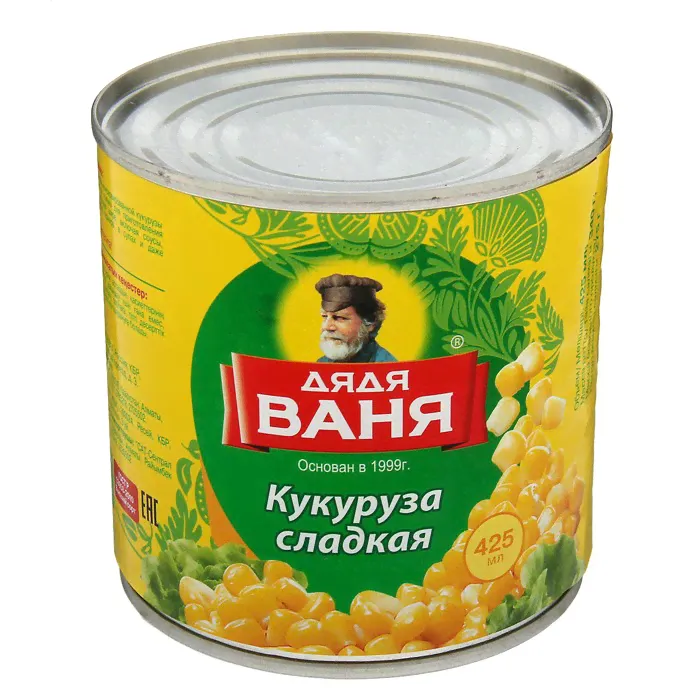 Кукуруза консервированная ДЯДЯ ВАНЯ 340г ж/б-0