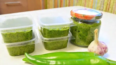 "АМЦА"   Абхазская зеленая аджика.Ароматная аджика на зиму