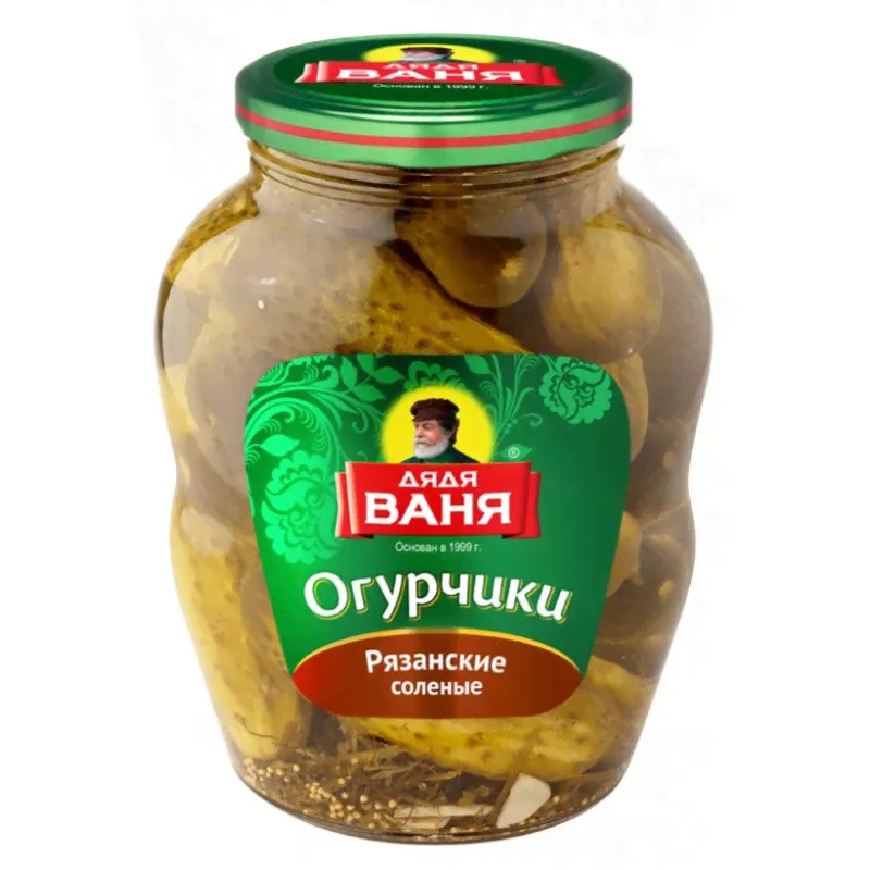 Огурцы Дядя Ваня Рязанские соленые 1800 г-0