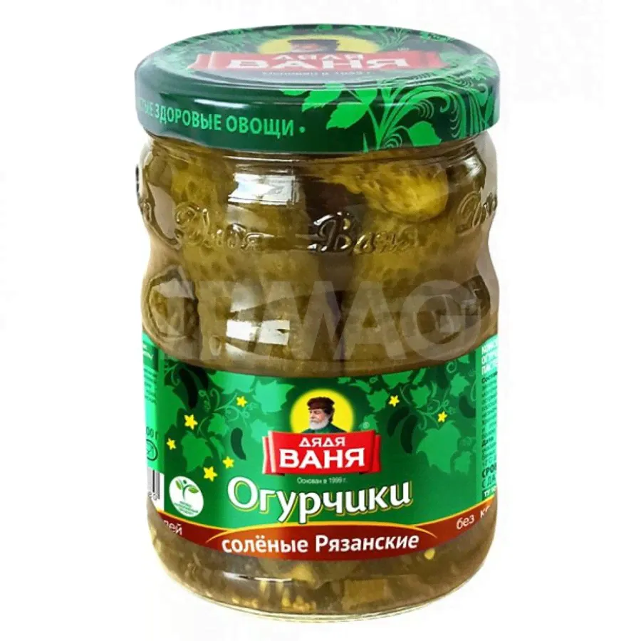 Огурчики Рязанские соленые Дядя Ваня, 950гр-0