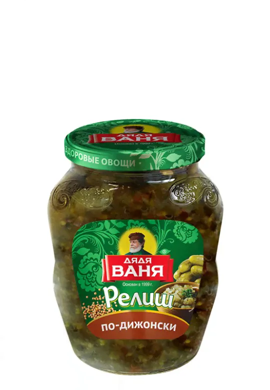 Релиш с горчицей 350гр ст/б тм"Дядя Ваня"