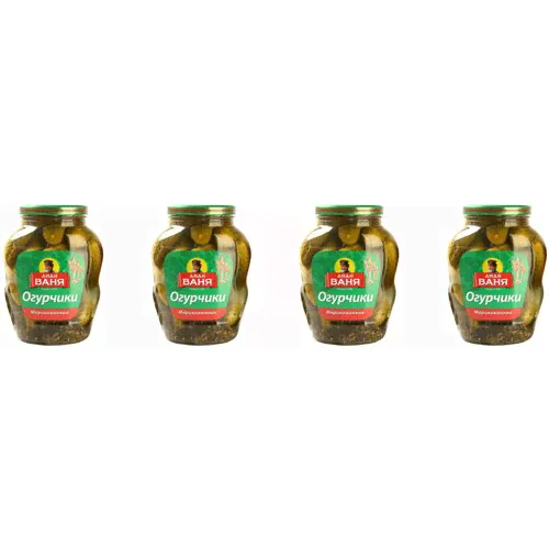 Дядя Ваня Огурцы маринованные, 950 г 4 шт