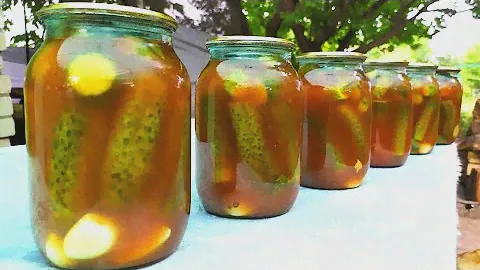 Сразу выпиваю рассол! Огурцы на зиму. Все просят рецепт!