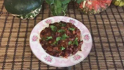 Лобио из консервированной фасоли быстрый и ароматный!