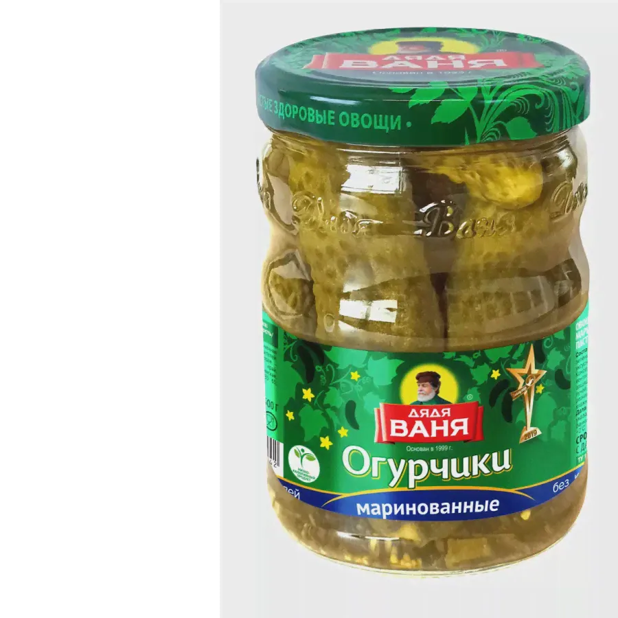 Огурцы Дядя Ваня маринованные 950 грамм-0
