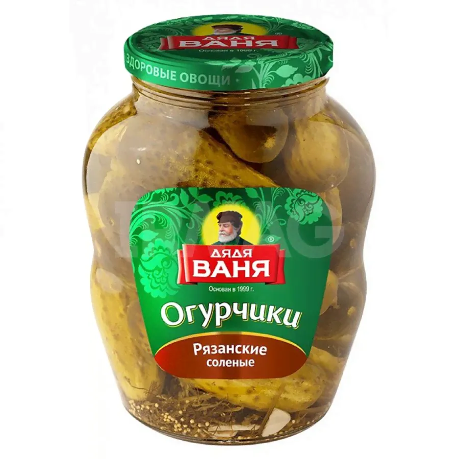 Огурчики Дядя Ваня соленые Рязанские (1,8 кг)