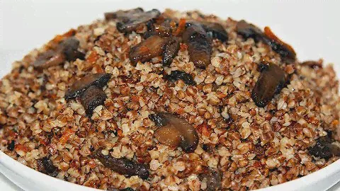 Гречка. С луком и грибами. Как приготовить вкусно гречку. Гречневая каша. Моя Dolce vita