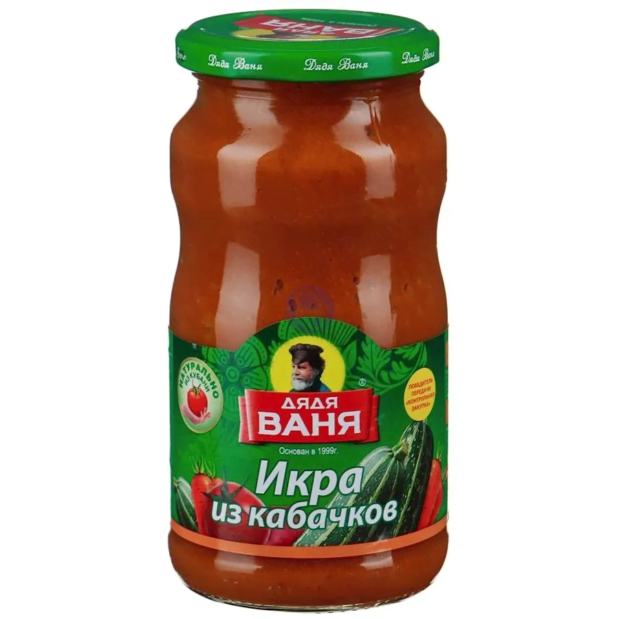 Икра кабачковая 420г *8шт. Дядя Ваня
