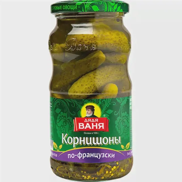 Огурцы корнишоны по-французски Дядя Ваня 460гр, 8шт/кор