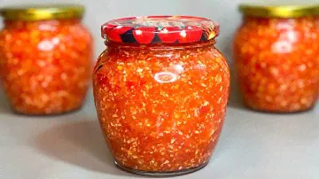 Такую АДЖИКУ готова Есть ТОННАМИ! Сырая аджика с хреном и чесноком.
