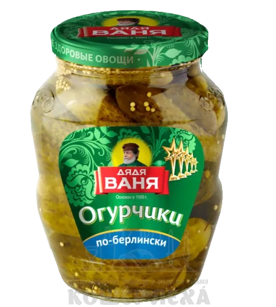 Огурчики маринованные "По-берлински" Дядя Ваня, 680г