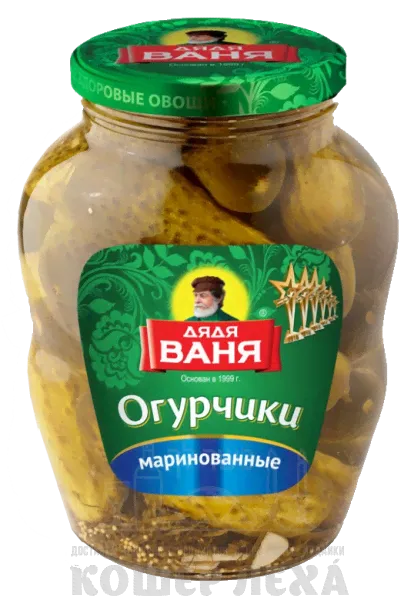 Огурцы маринованные слабокислые Дядя Ваня, 1800г-0
