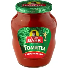 Томаты в томатном соке неочищенные Дядя Ваня, 680 г