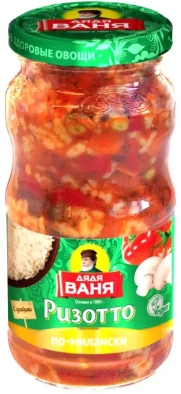 Закусочка "ДЯДЯ ВАНЯ"Ризотто с грибами по милански ст/б 460 г.*8