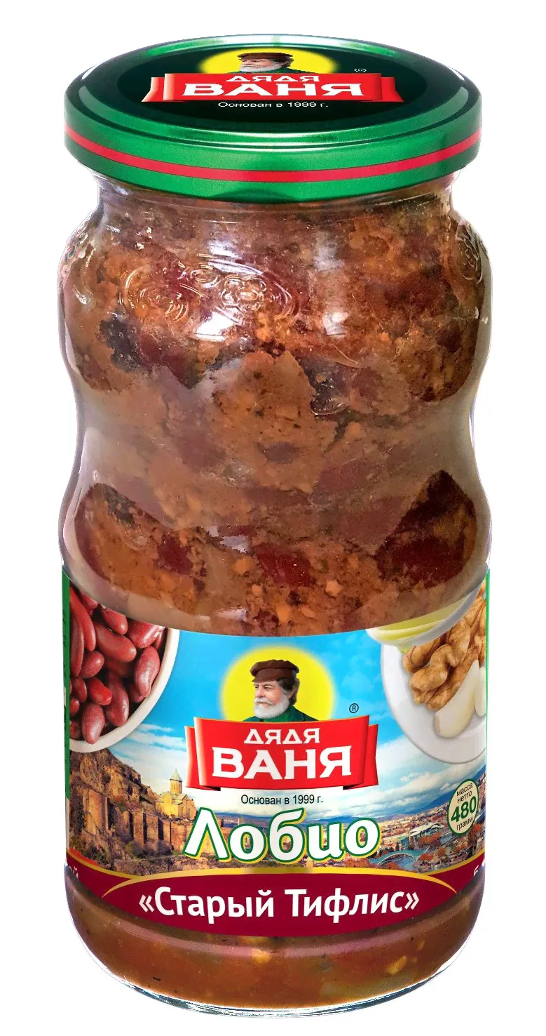 Фасоль Лобио Старый Тифлис Дядя Ваня 480 г. банка, Дядя Ваня-0