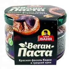 Веган-паста Дядя Ваня Красная фасоль Кидни и грецкий орех, 200 г