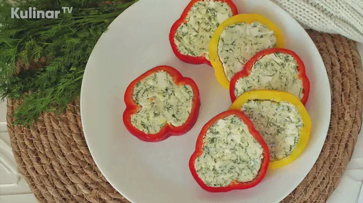 Закуска из сладкого перца с сыром