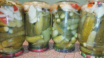 🥒🥒🥒  Сладкие маринованные корнишоны на зиму ! Один раз попробовала и влюбилась ! Огурцы в автоклаве!