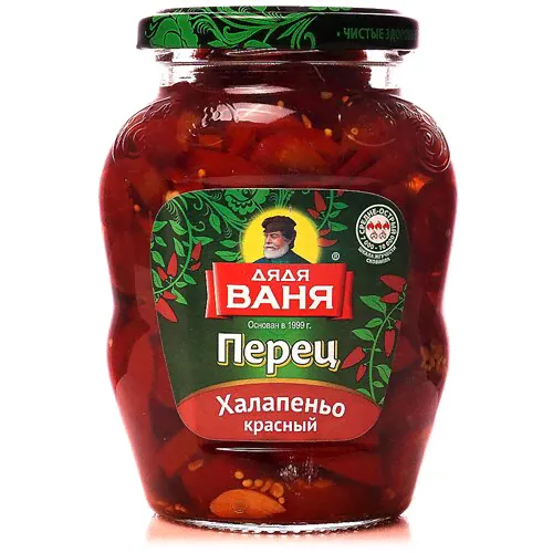 Перец Халапеньо красный Дядя Ваня, 350 г