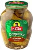 Огурцы Дядя Ваня соленые рязанские, 950 гр., стекло-0