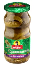 Корнишоны Дядя Ваня консервированнные по-французски, 460г ст/б