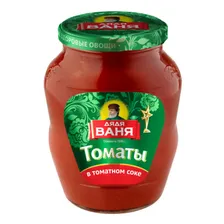 Томаты неочищенные Дядя Ваня в томатном соке 680 г
