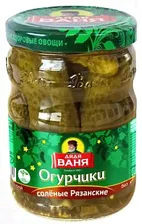 Огурцы солёные 950г Дядя Ваня Рязанские с/б