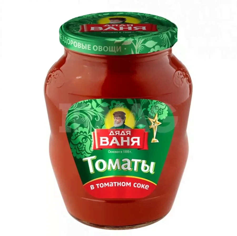 Томаты Дядя Ваня в томатном соке неочищенные (680 г)-0