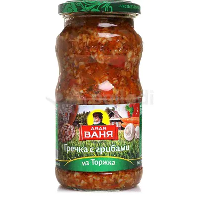 Дядя Ваня Гречка с грибами из Торжка 460г-0