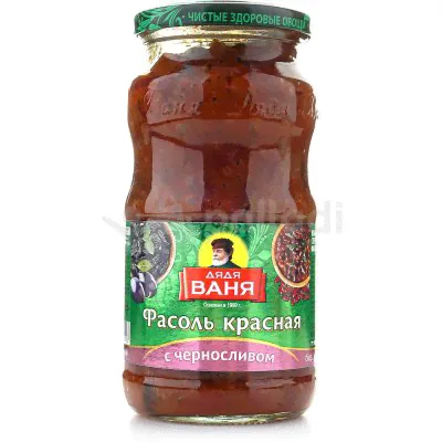 Дядя Ваня Фасоль красная с черносливом 470г