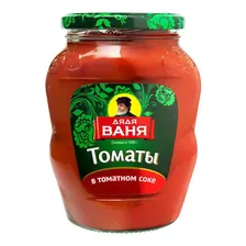 Томаты Дядя Ваня неочищенные в томатном соке 680 г