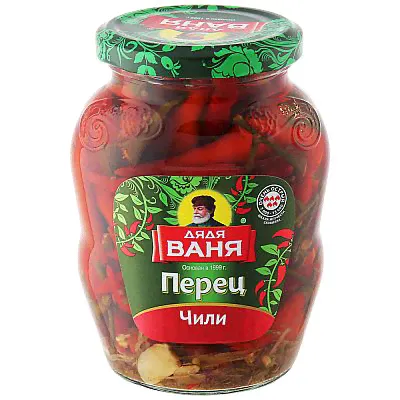 Перец чили маринованный с/б 340 гр "Дядя Ваня"-0