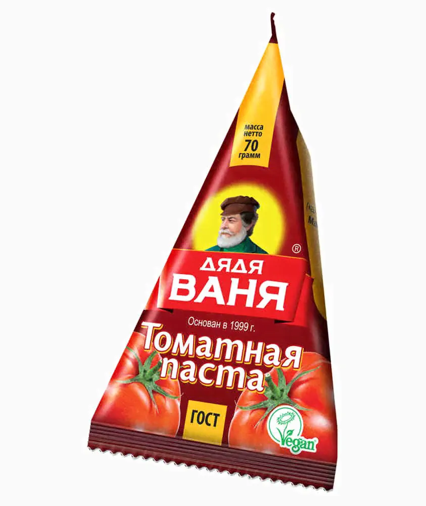 Томатная паста Дядя Ваня 25% 70г дой-пак