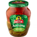 Ассорти огурцы и томаты маринованные Дядя Ваня, 680гр