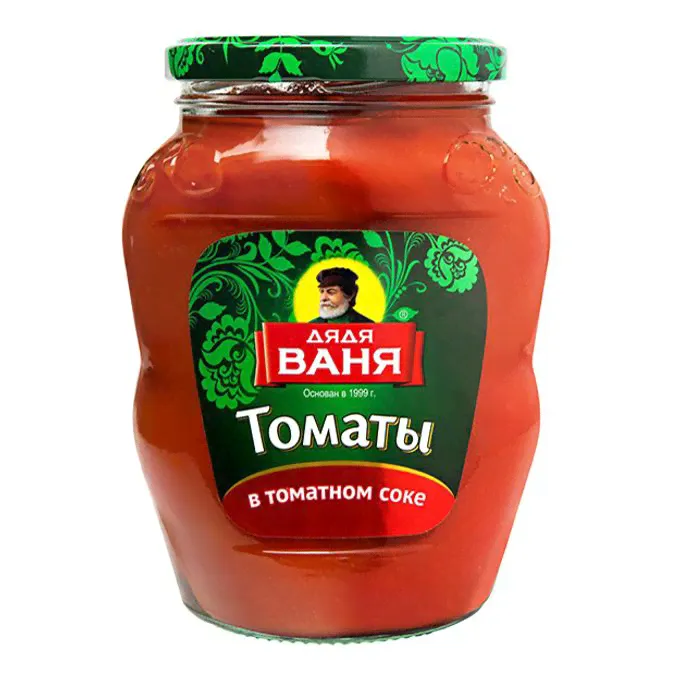 Помидоры Дядя Ваня неочищенные в томатном соке 680 г