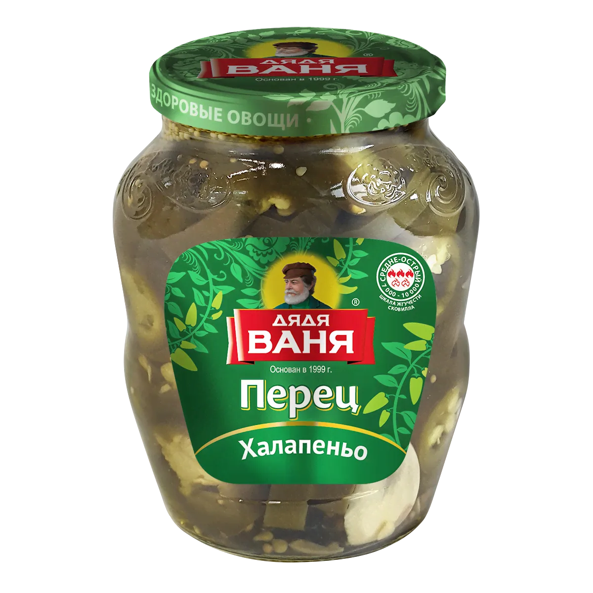 Перец Дядя Ваня халапеньо маринованный 350г.-0