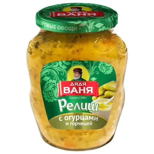 Релиш Дядя Ваня с огурцами и горчицей с/б 350г-0