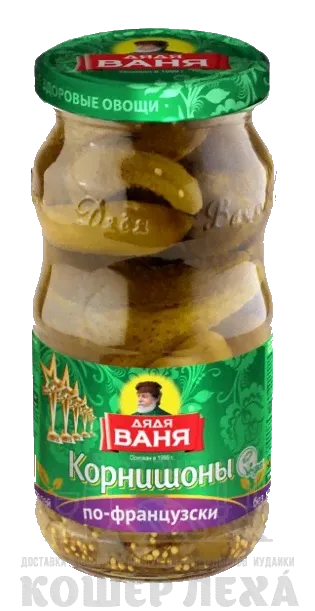 Корнишоны консервированные "По-французски" Дядя Ваня, 460г-1