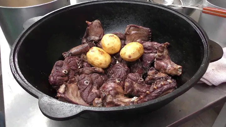 Казан кабоб (дымляма)  из барсука по- Армянский. Вкусная Еда у Георга. Дичь в казане с овощами.