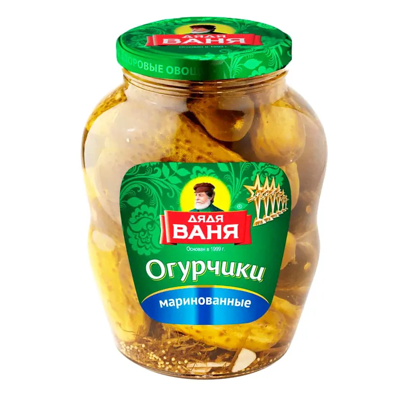 ОГУРЧИКИ ДЯДЯ ВАНЯ МАРИНОВАННЫЕ 1800ГР